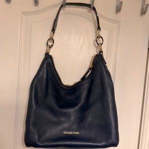 Like NEW Michael KORS Navy leather handbag